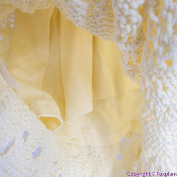 NEW Free People Elton Cream Crochet Knit Long Sleeve Mini‎ Dress, L - Picture 16 of 16